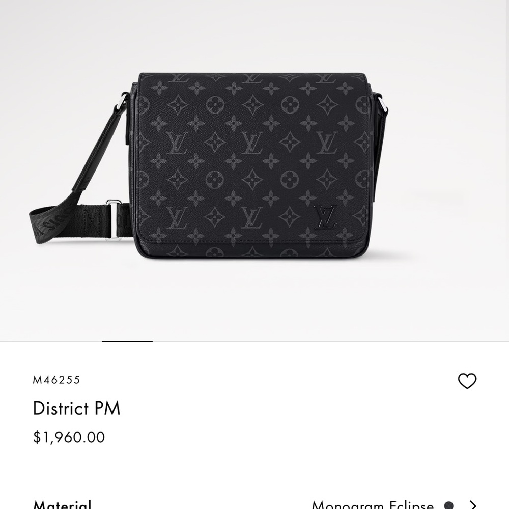 Louis Vuitton Monogram Eclipse Messenger Bag - image 1
